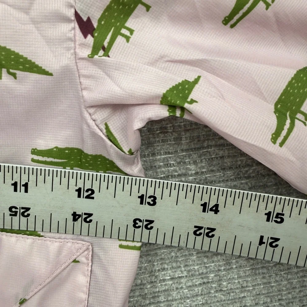 MoiMoiLn‎ Kids GirlPink Crocodile Print Lightweight Rain Jacket 90 Sz 2T 90